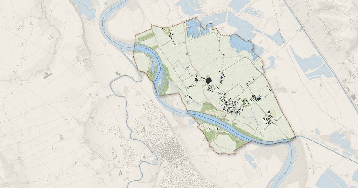 Portrait cartographique de Ondes : relief, eau, forêts, bâti et voies, calculés à partir des données de l'IGN