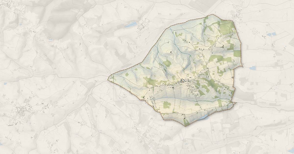 Portrait cartographique de Pelleport : relief, eau, forêts, bâti et voies, calculés à partir des données de l'IGN