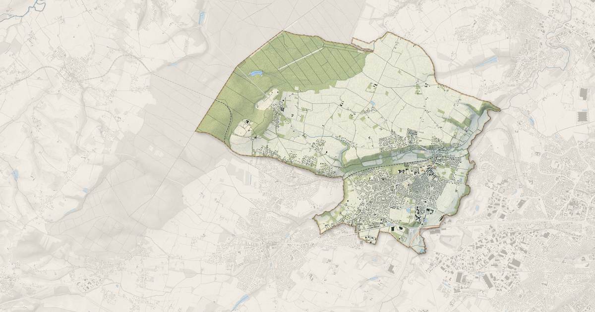 Portrait cartographique de Pibrac : relief, eau, forêts, bâti et voies, calculés à partir des données de l'IGN