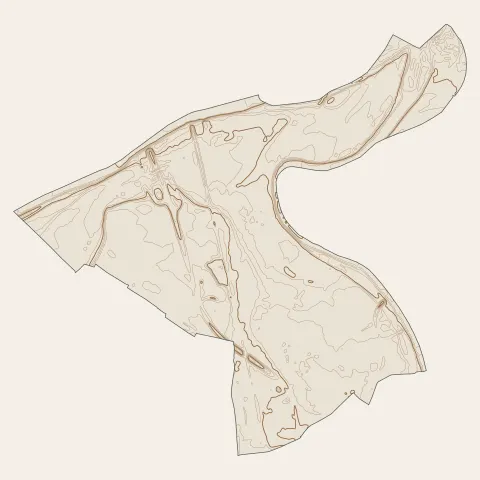 Pinsaguel : courbes de niveau