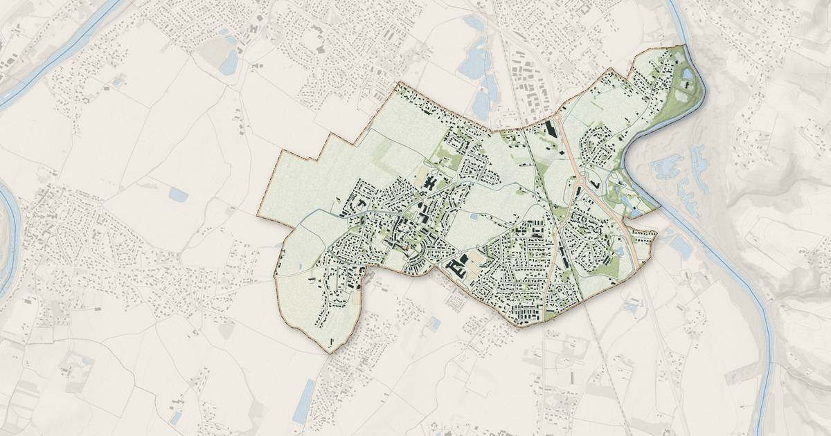 Portrait cartographique de Pins-Justaret : relief, eau, forêts, bâti et voies, calculés à partir des données de l'IGN