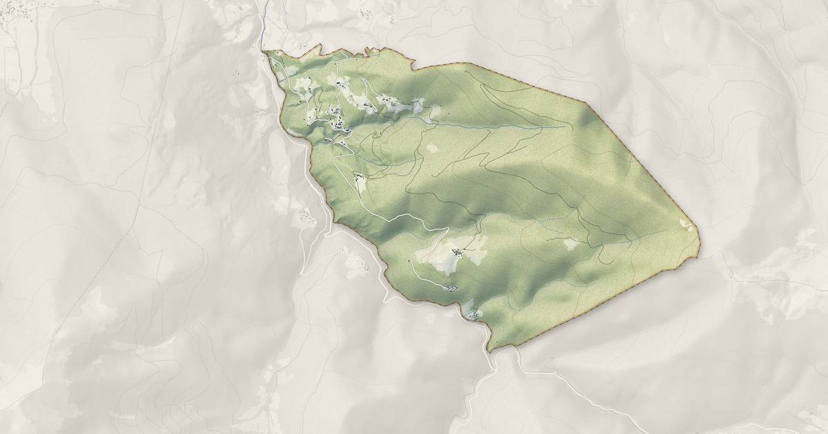Portrait cartographique de Razecueillé : relief, eau, forêts, bâti et voies, calculés à partir des données de l'IGN
