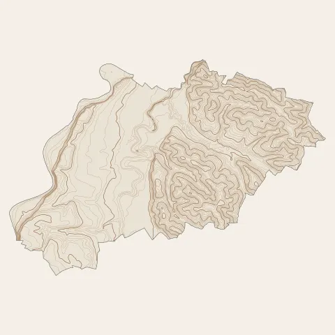 Rieux-Volvestre : courbes de niveau