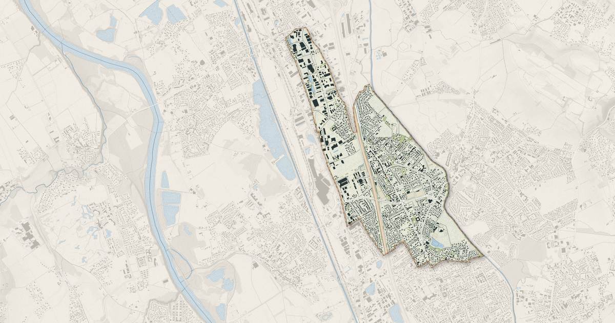 Portrait cartographique de Saint-Alban : relief, eau, forêts, bâti et voies, calculés à partir des données de l'IGN