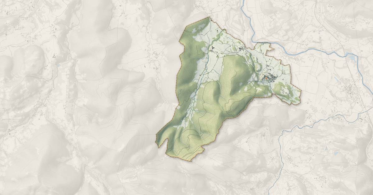 Portrait cartographique de Saint-Bertrand-de-Comminges : relief, eau, forêts, bâti et voies, calculés à partir des données de l'IGN