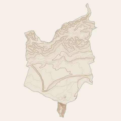 Saint-Gaudens : courbes de niveau