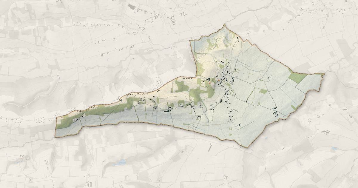 Portrait cartographique de Saint-Ignan : relief, eau, forêts, bâti et voies, calculés à partir des données de l'IGN