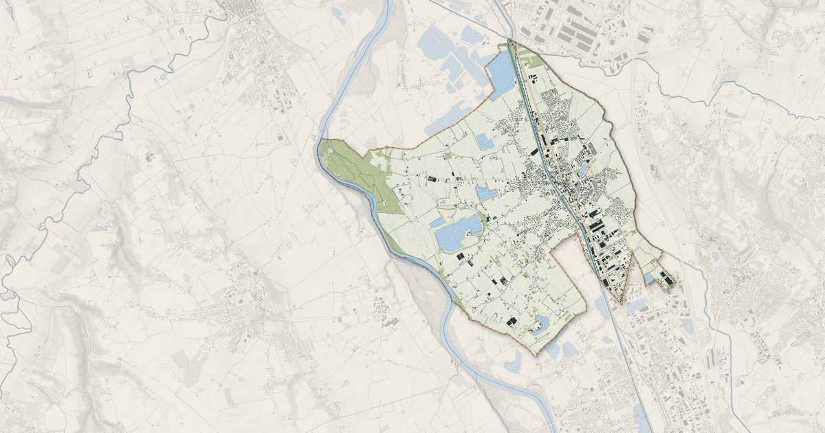 Portrait cartographique de Saint-Jory : relief, eau, forêts, bâti et voies, calculés à partir des données de l'IGN