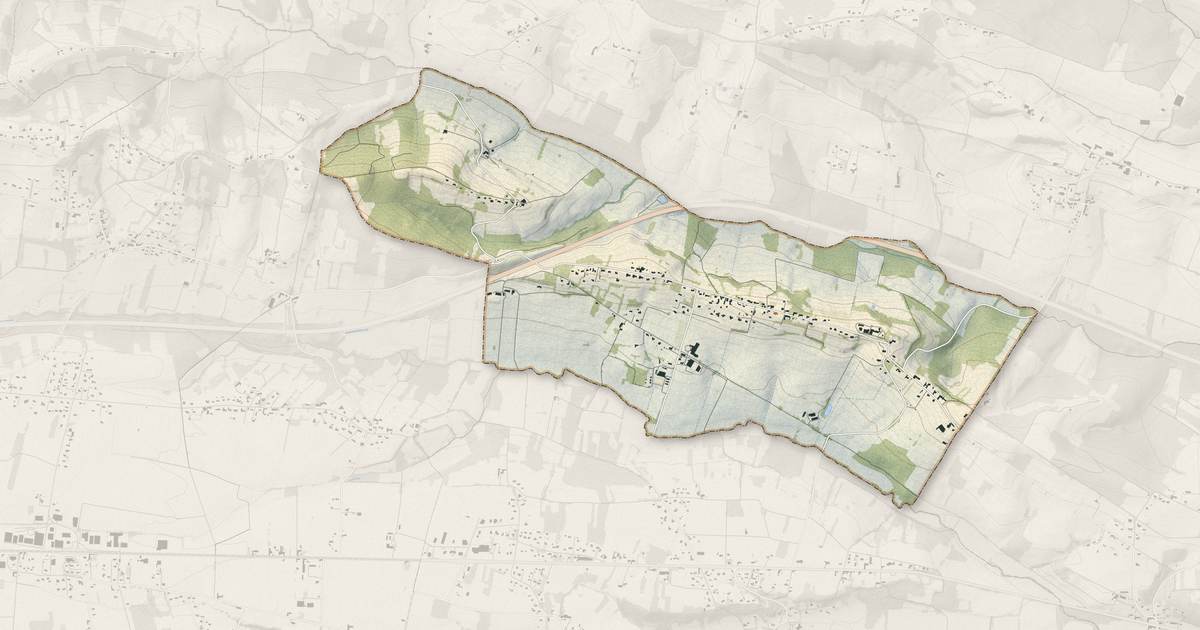 Portrait cartographique de Saint-Médard : relief, eau, forêts, bâti et voies, calculés à partir des données de l'IGN