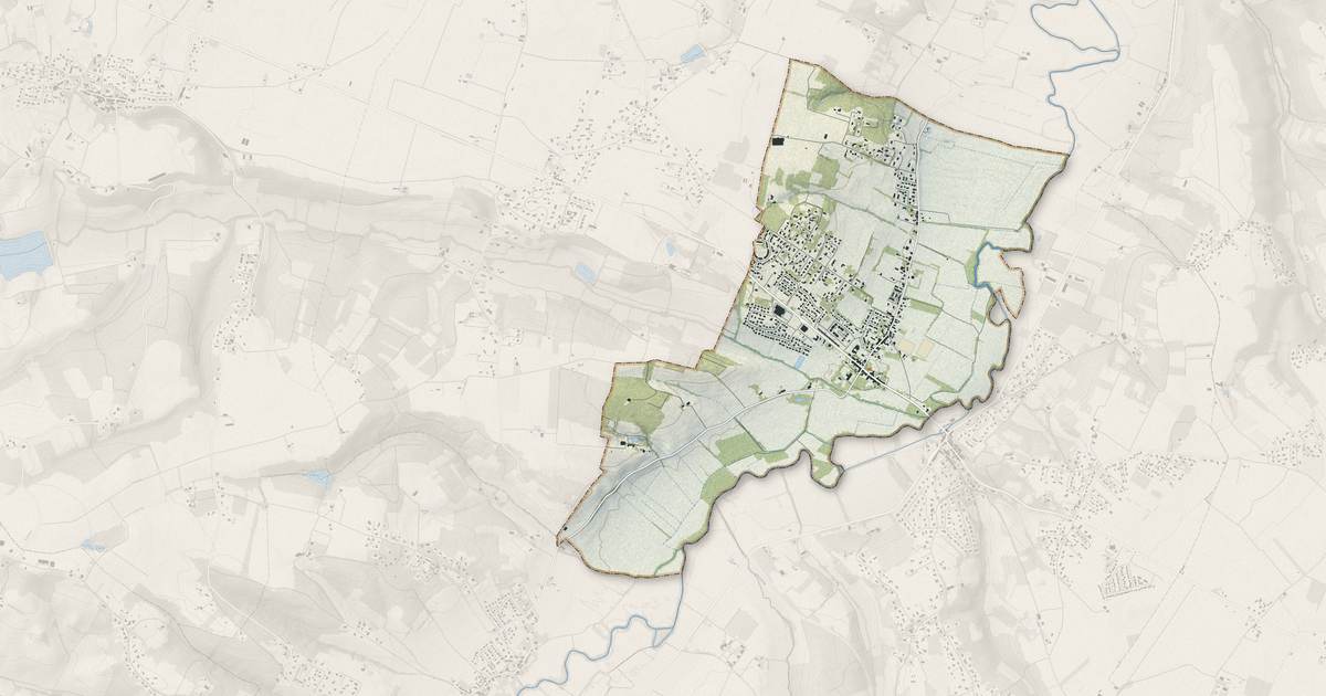 Portrait cartographique de Saint-Paul-sur-Save : relief, eau, forêts, bâti et voies, calculés à partir des données de l'IGN