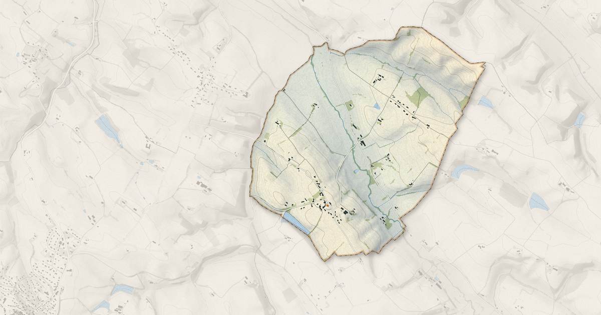 Portrait cartographique de La Salvetat-Lauragais : relief, eau, forêts, bâti et voies, calculés à partir des données de l'IGN