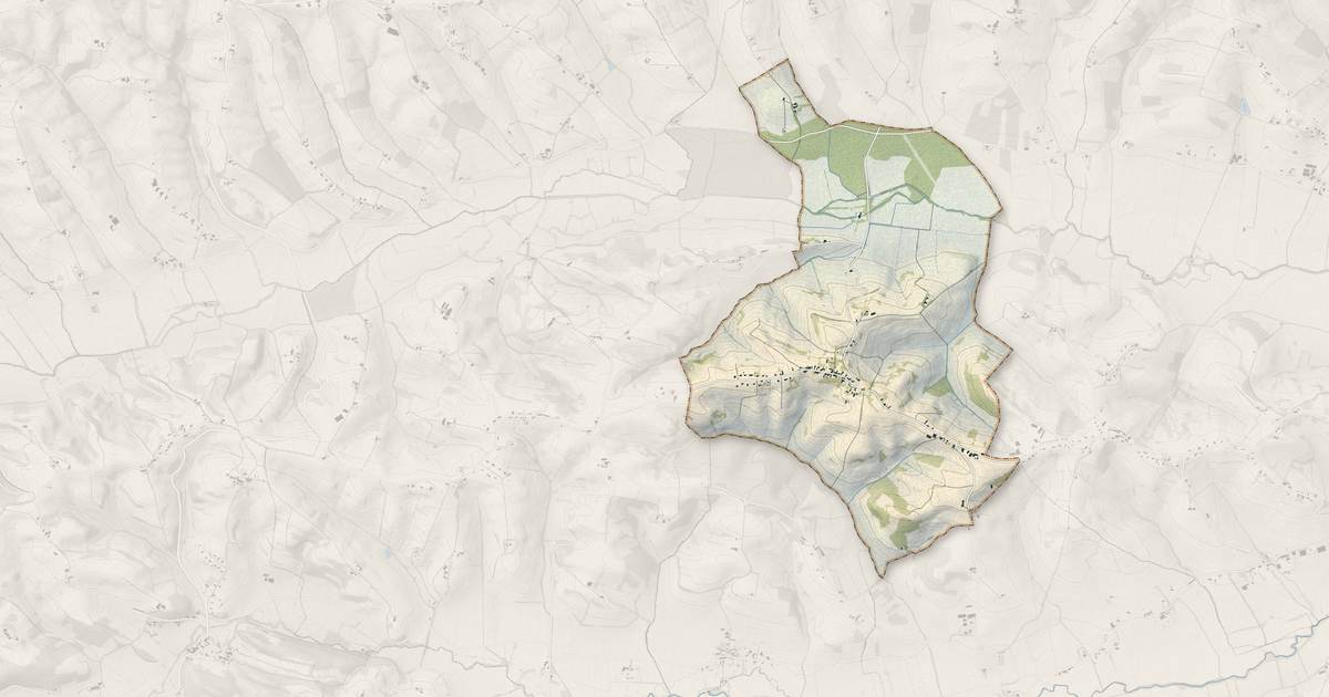 Portrait cartographique de Samouillan : relief, eau, forêts, bâti et voies, calculés à partir des données de l'IGN