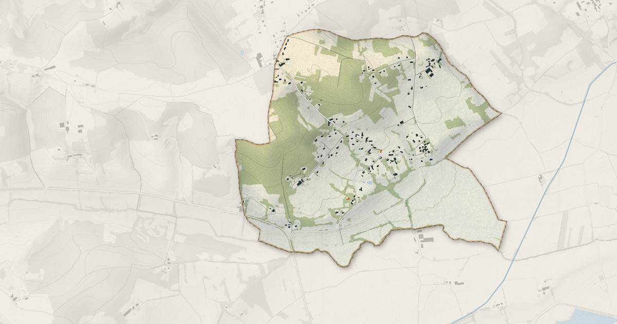 Portrait cartographique de Sana : relief, eau, forêts, bâti et voies, calculés à partir des données de l'IGN