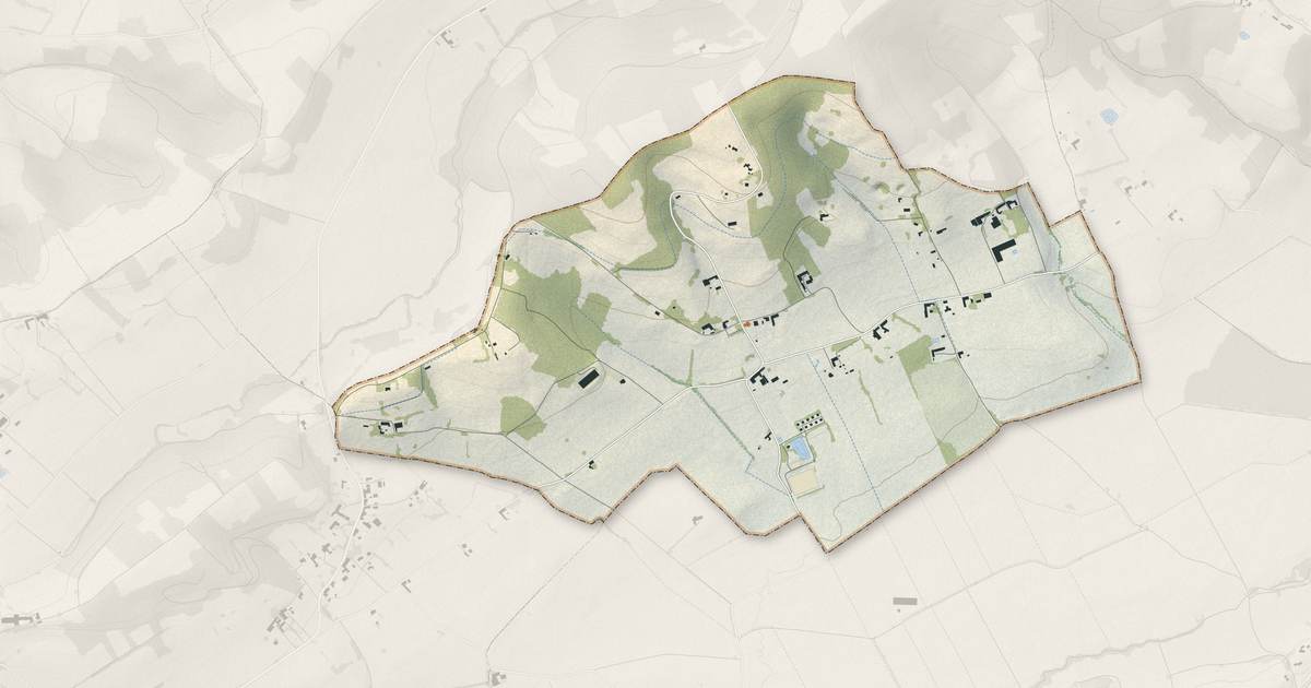 Portrait cartographique de Sarrecave : relief, eau, forêts, bâti et voies, calculés à partir des données de l'IGN