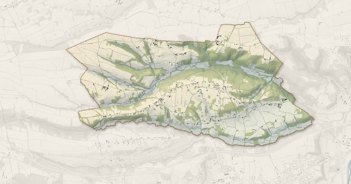 Portrait cartographique de Les Tourreilles : relief, eau, forêts, bâti et voies, calculés à partir des données de l'IGN