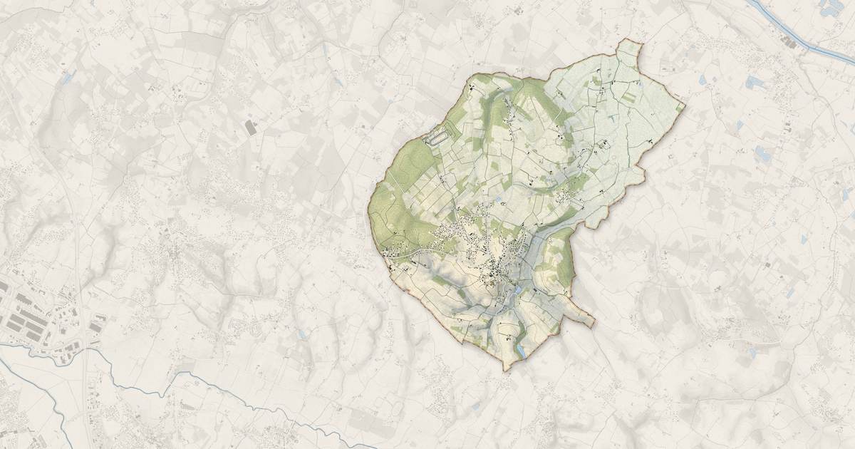 Portrait cartographique de Vacquiers : relief, eau, forêts, bâti et voies, calculés à partir des données de l'IGN