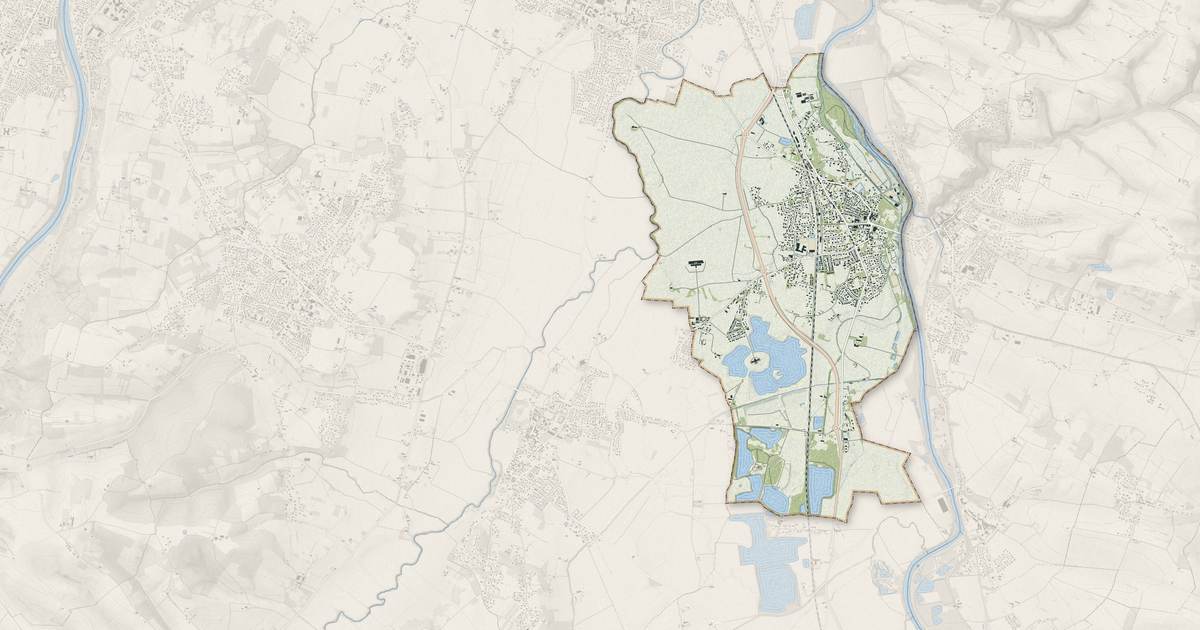 Portrait cartographique de Vernet : relief, eau, forêts, bâti et voies, calculés à partir des données de l'IGN