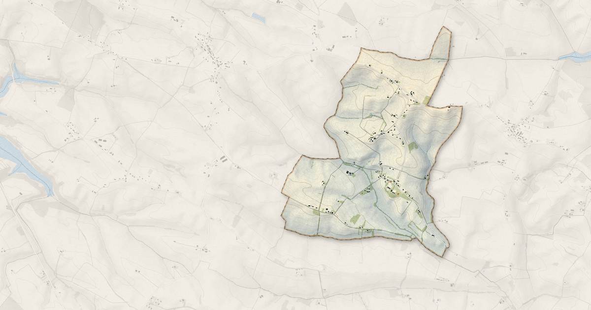 Portrait cartographique de Vignaux : relief, eau, forêts, bâti et voies, calculés à partir des données de l'IGN