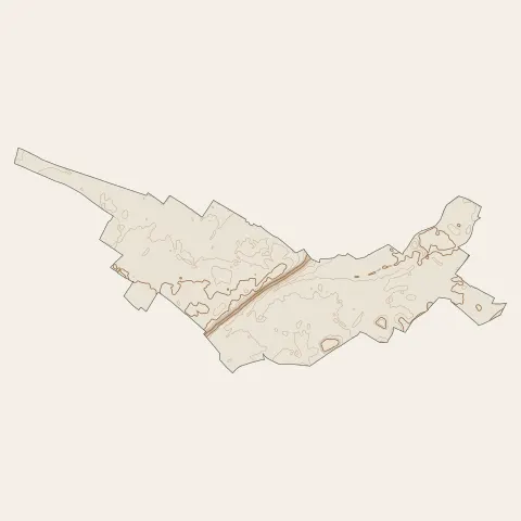 Villeneuve-Tolosane : courbes de niveau