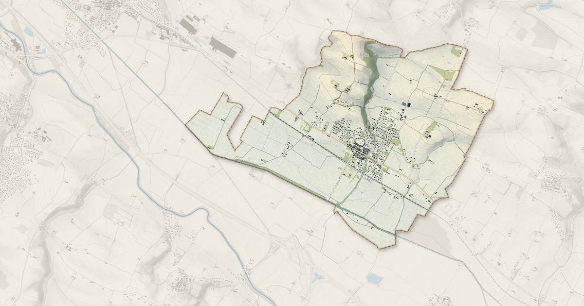 Portrait cartographique de Villenouvelle : relief, eau, forêts, bâti et voies, calculés à partir des données de l'IGN