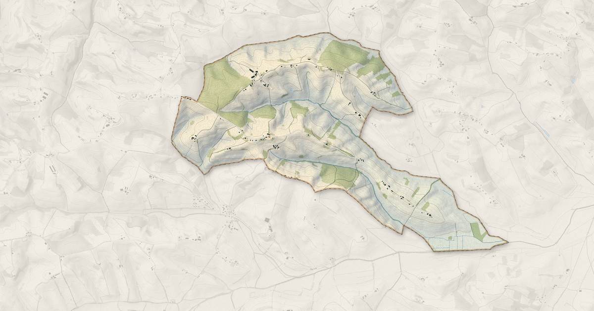 Portrait cartographique de Cazac : relief, eau, forêts, bâti et voies, calculés à partir des données de l'IGN