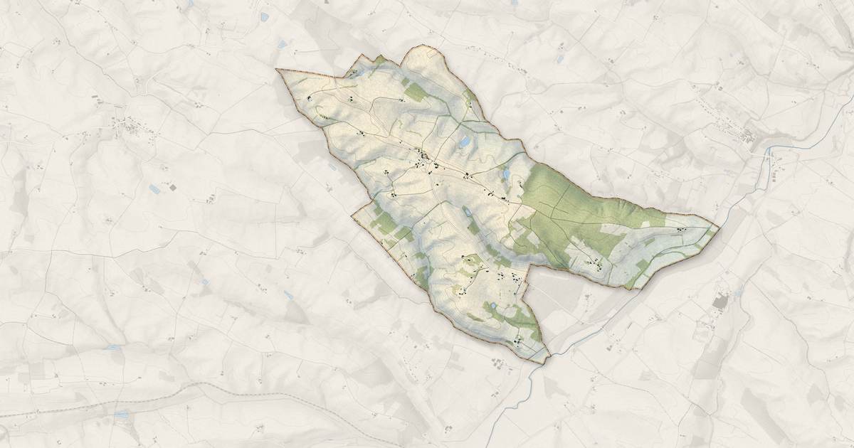 Portrait cartographique de Ansan : relief, eau, forêts, bâti et voies, calculés à partir des données de l'IGN
