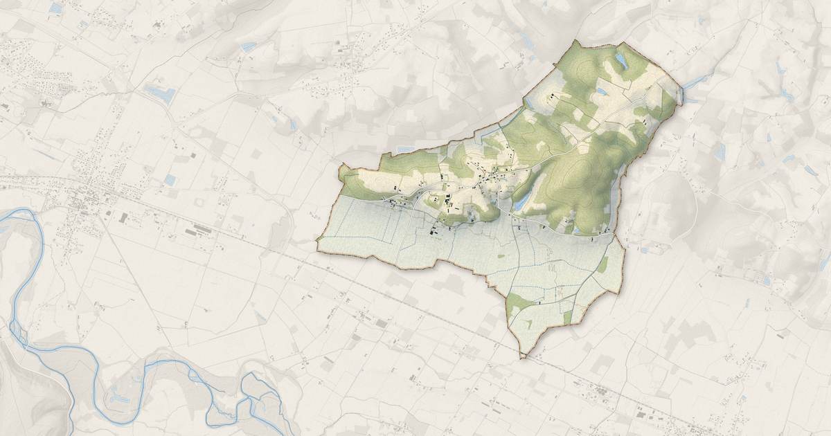 Portrait cartographique de Arblade-le-Bas : relief, eau, forêts, bâti et voies, calculés à partir des données de l'IGN