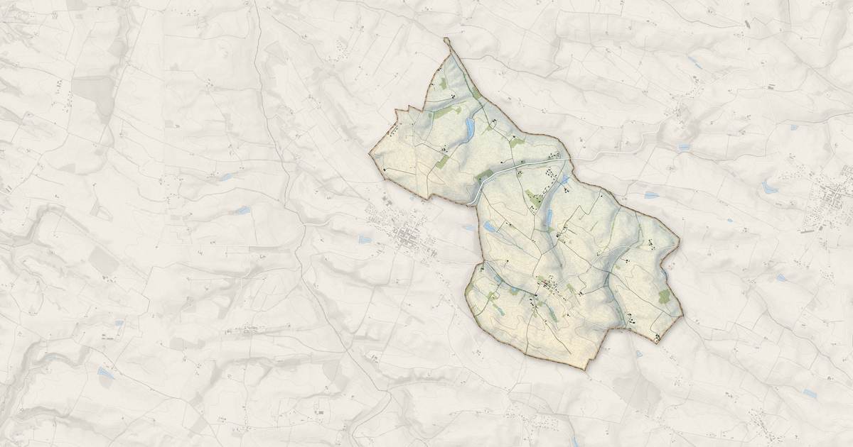 Portrait cartographique de Ardizas : relief, eau, forêts, bâti et voies, calculés à partir des données de l'IGN