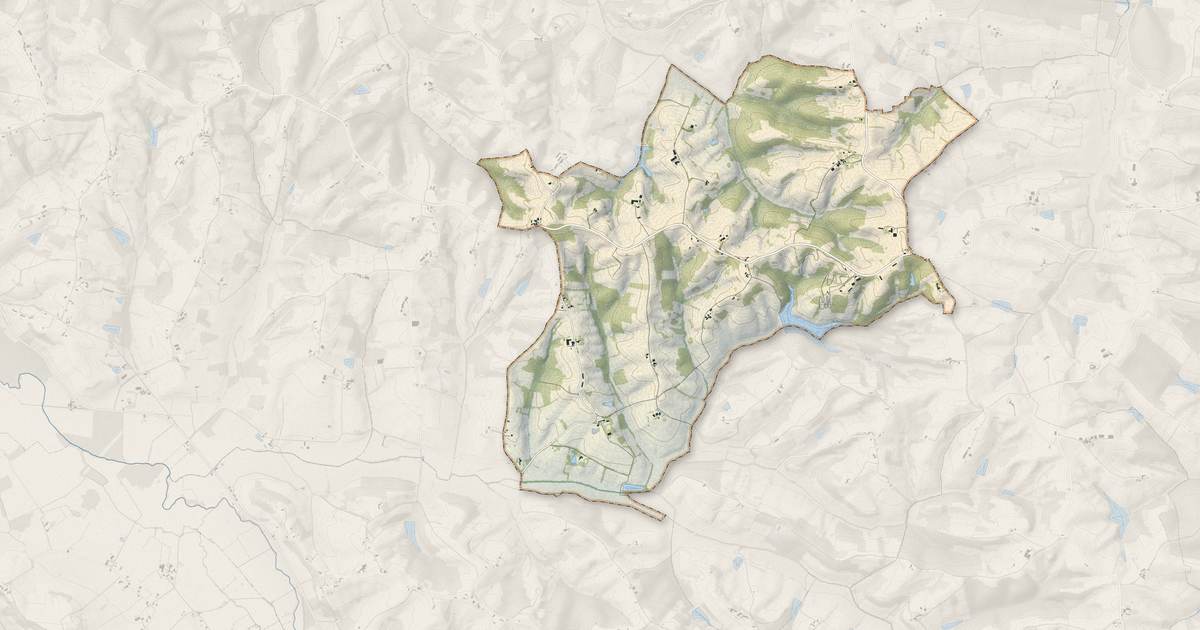 Portrait cartographique de Armous-et-Cau : relief, eau, forêts, bâti et voies, calculés à partir des données de l'IGN