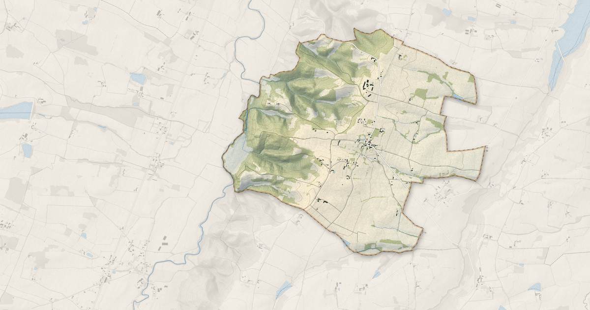 Portrait cartographique de Arrouède : relief, eau, forêts, bâti et voies, calculés à partir des données de l'IGN