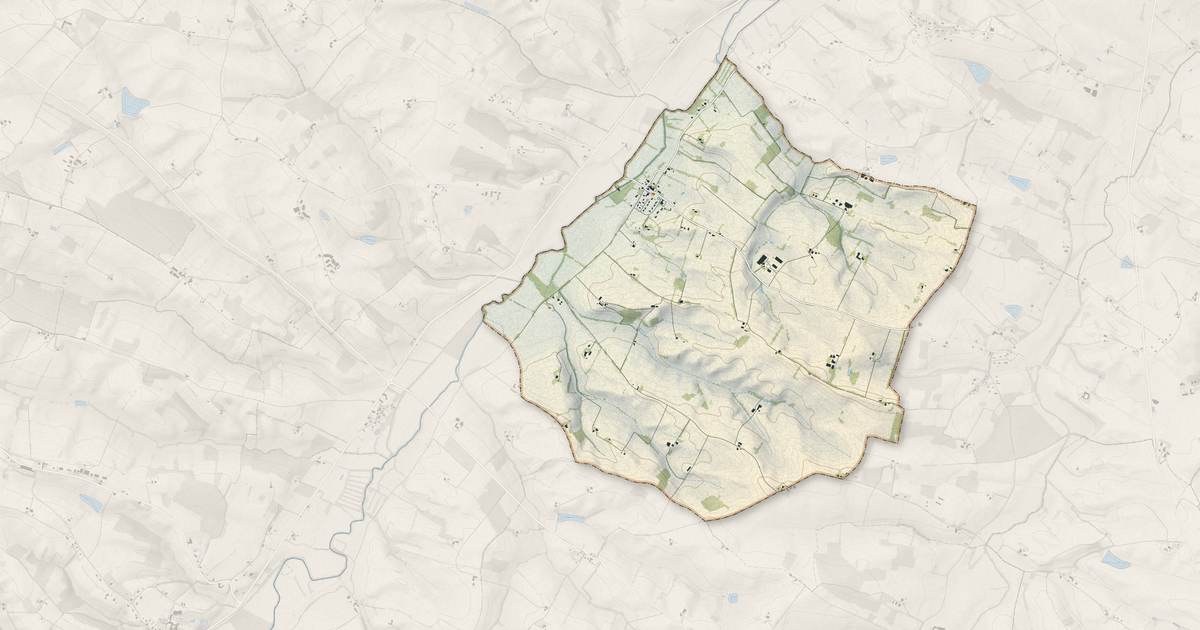 Portrait cartographique de Aurimont : relief, eau, forêts, bâti et voies, calculés à partir des données de l'IGN