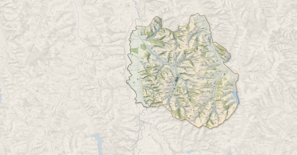 Portrait cartographique de Barran : relief, eau, forêts, bâti et voies, calculés à partir des données de l'IGN