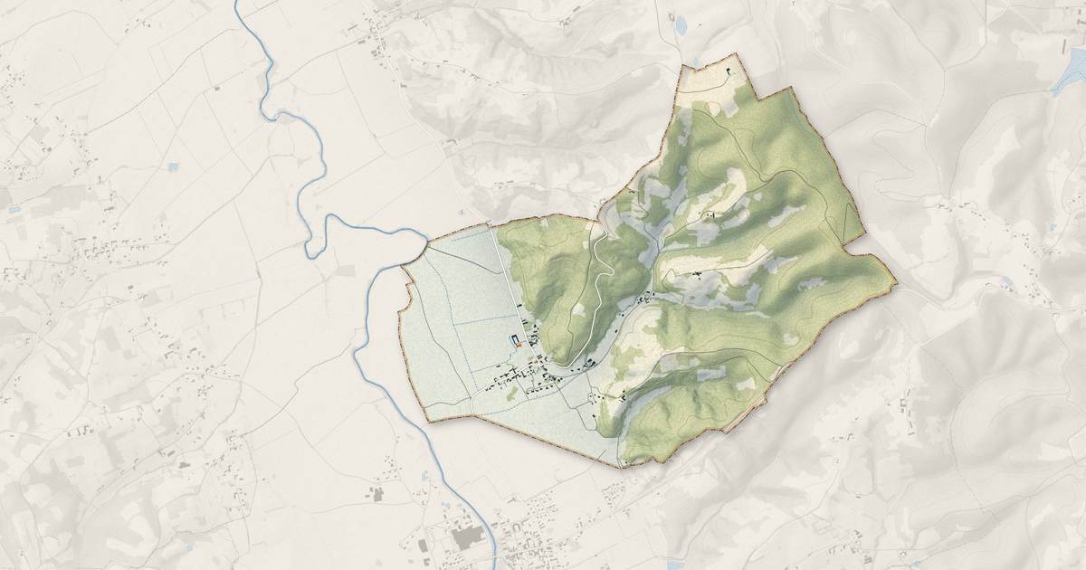 Portrait cartographique de Betplan : relief, eau, forêts, bâti et voies, calculés à partir des données de l'IGN