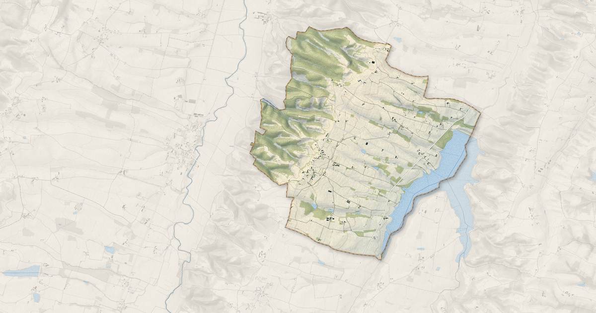 Portrait cartographique de Bézues-Bajon : relief, eau, forêts, bâti et voies, calculés à partir des données de l'IGN