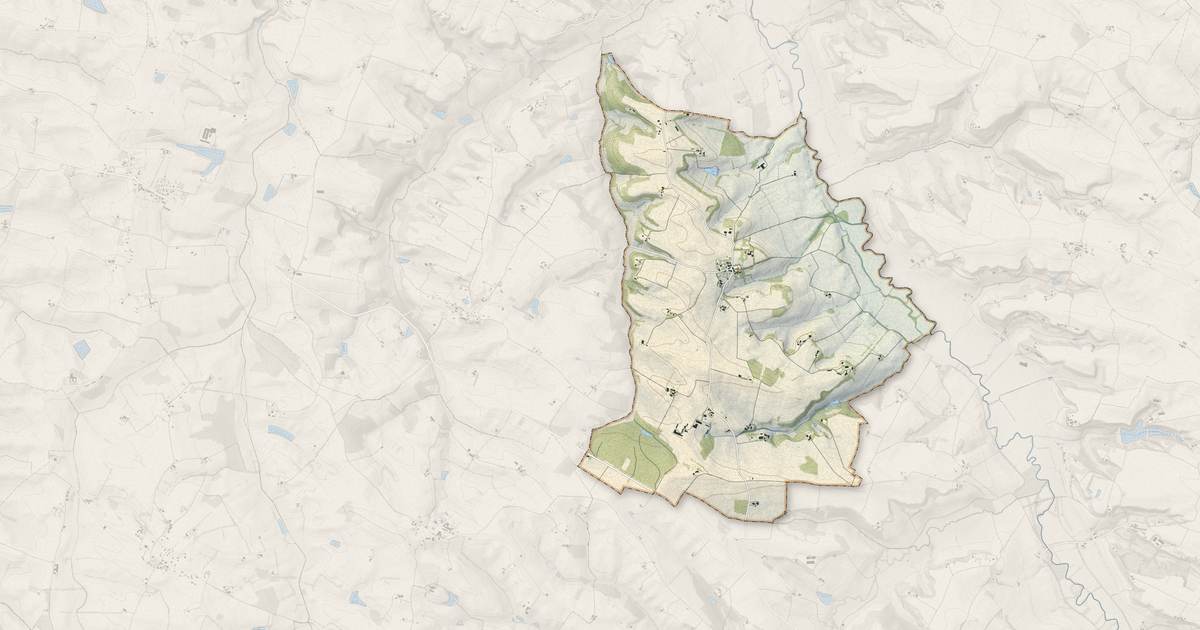 Portrait cartographique de Bivès : relief, eau, forêts, bâti et voies, calculés à partir des données de l'IGN
