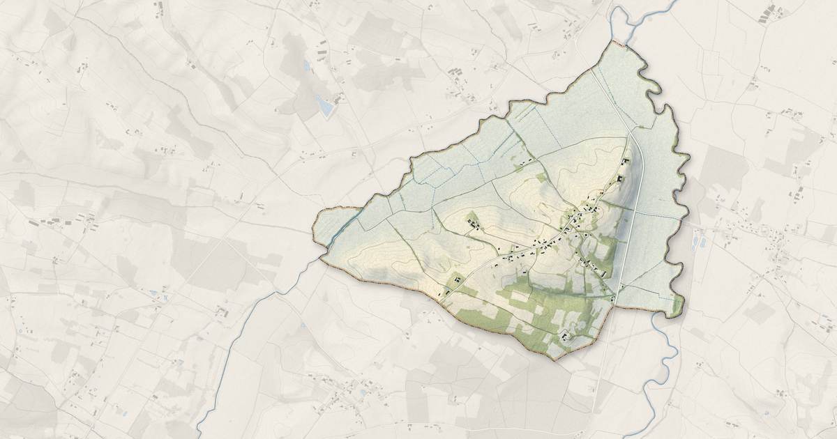 Portrait cartographique de Cadeillan : relief, eau, forêts, bâti et voies, calculés à partir des données de l'IGN
