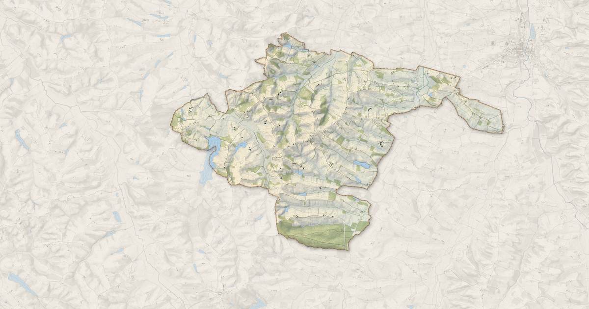 Portrait cartographique de Castillon-Debats : relief, eau, forêts, bâti et voies, calculés à partir des données de l'IGN