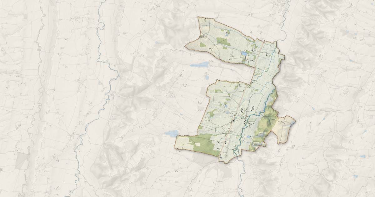 Portrait cartographique de Chélan : relief, eau, forêts, bâti et voies, calculés à partir des données de l'IGN