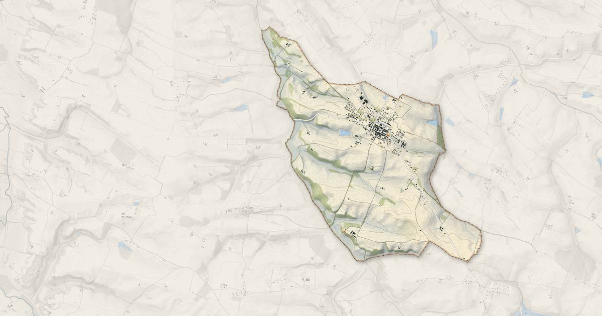 Portrait cartographique de Cologne : relief, eau, forêts, bâti et voies, calculés à partir des données de l'IGN