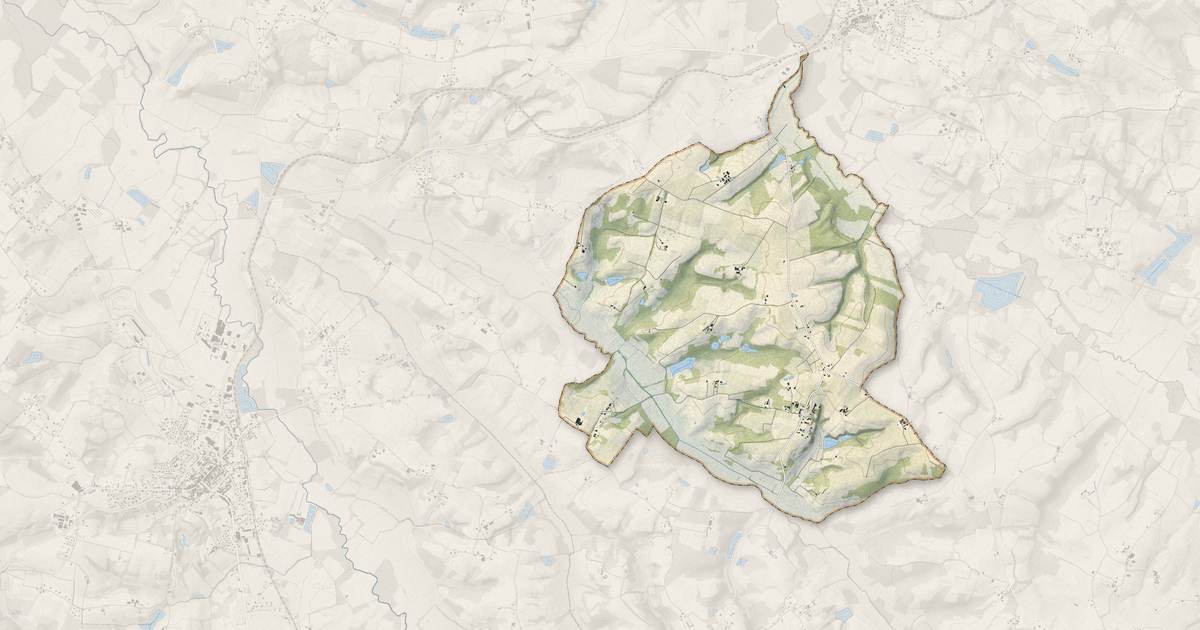 Portrait cartographique de Cravencères : relief, eau, forêts, bâti et voies, calculés à partir des données de l'IGN
