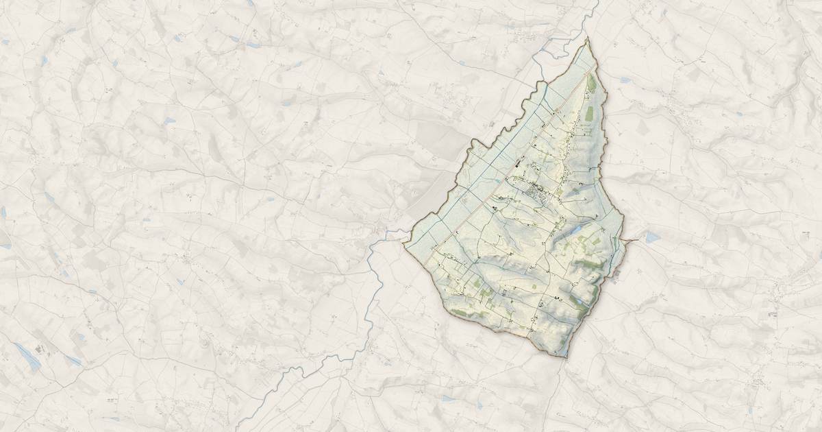 Portrait cartographique de Endoufielle : relief, eau, forêts, bâti et voies, calculés à partir des données de l'IGN