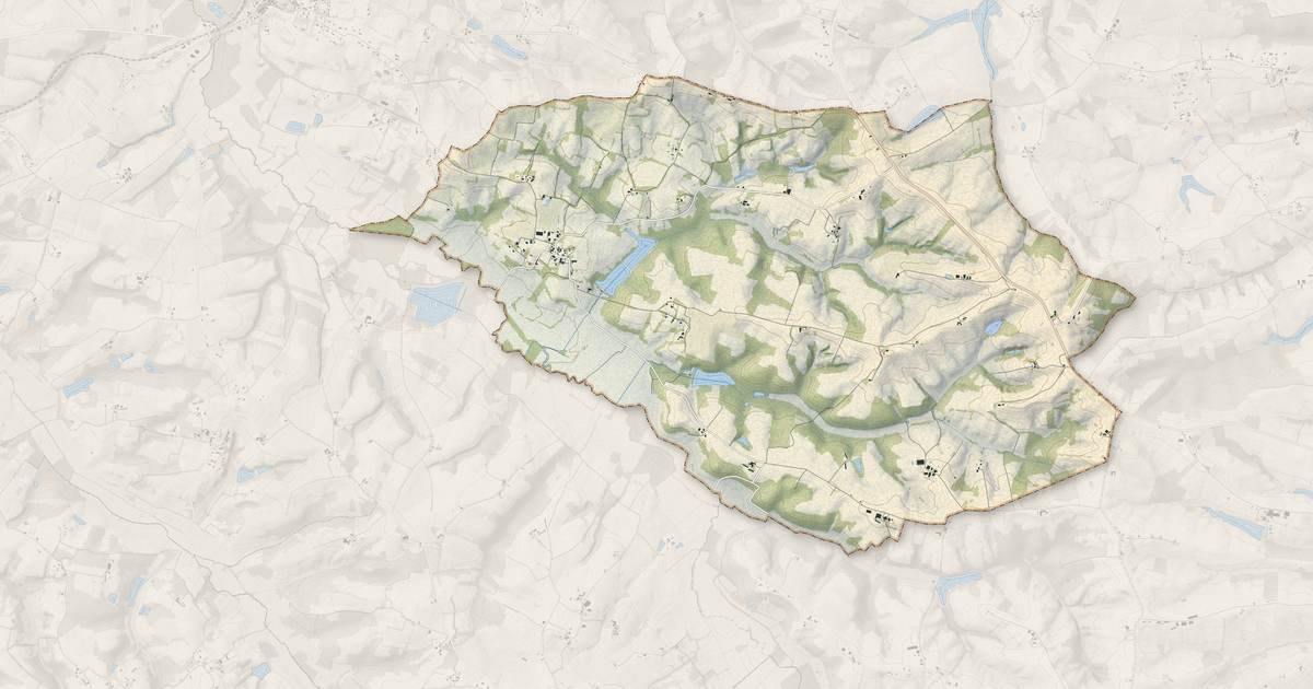 Portrait cartographique de Espas : relief, eau, forêts, bâti et voies, calculés à partir des données de l'IGN