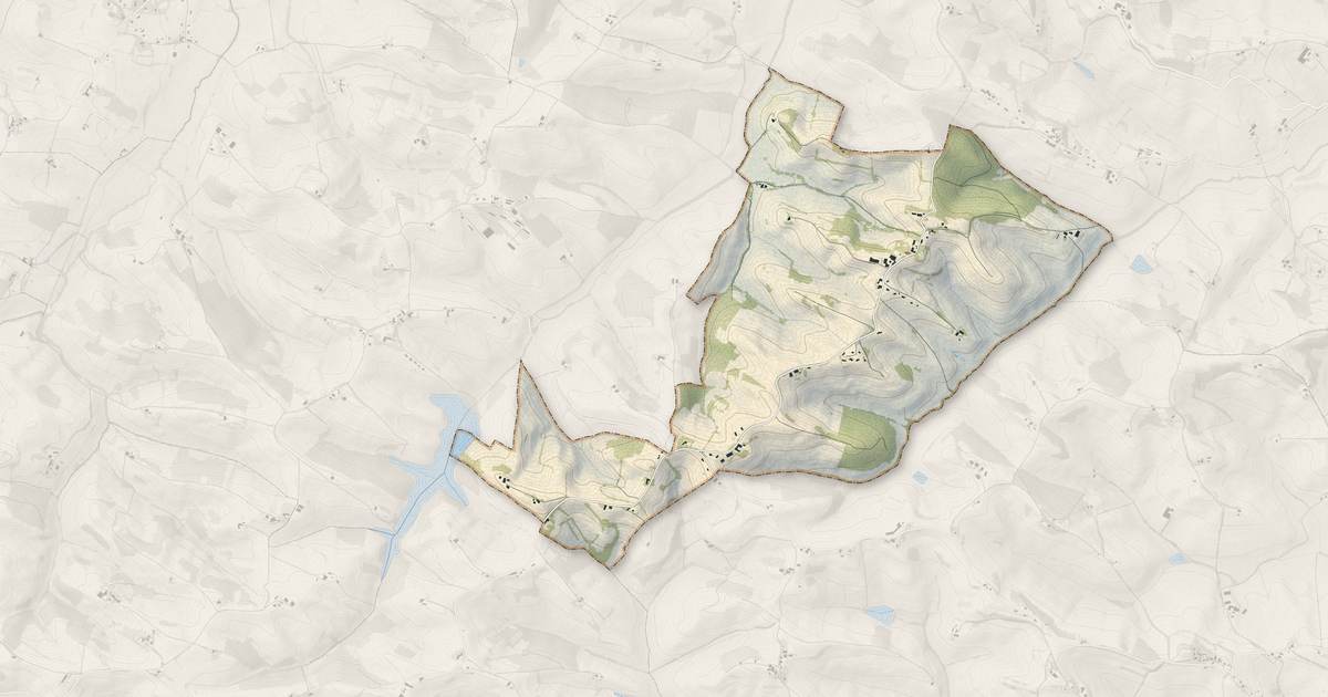 Portrait cartographique de Gaujac : relief, eau, forêts, bâti et voies, calculés à partir des données de l'IGN