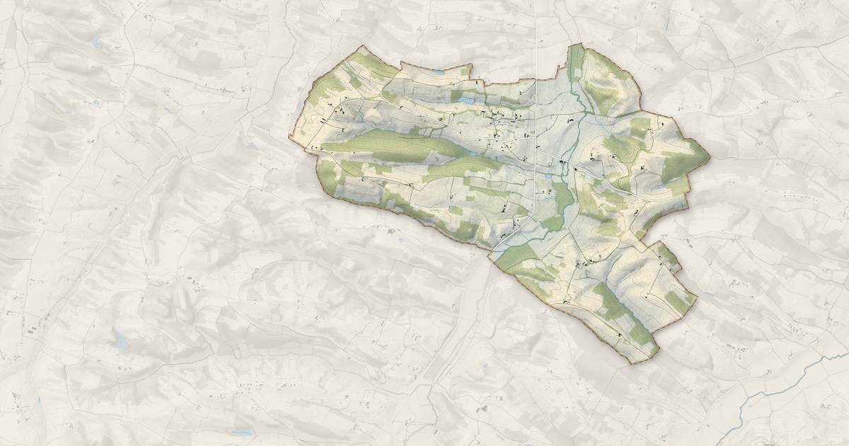Portrait cartographique de Gaujan : relief, eau, forêts, bâti et voies, calculés à partir des données de l'IGN