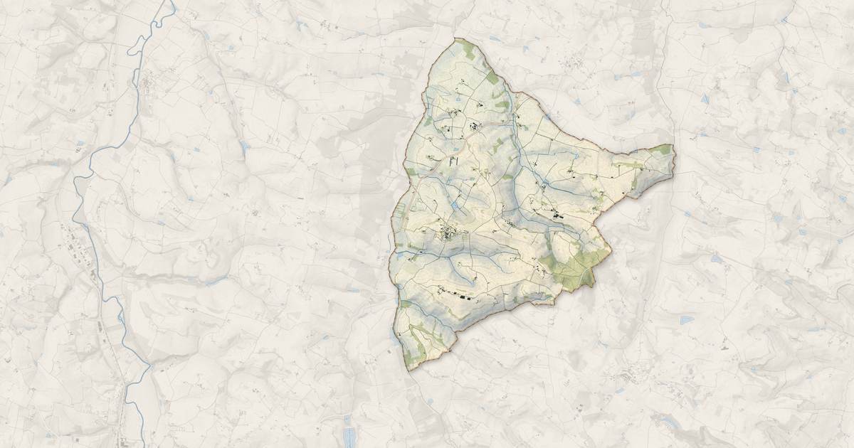Portrait cartographique de Gazaupouy : relief, eau, forêts, bâti et voies, calculés à partir des données de l'IGN