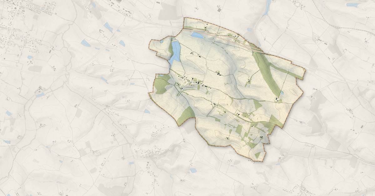 Portrait cartographique de Giscaro : relief, eau, forêts, bâti et voies, calculés à partir des données de l'IGN