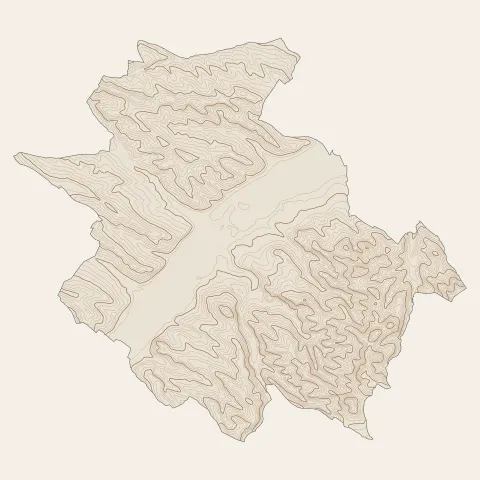 L'Isle-Jourdain : courbes de niveau