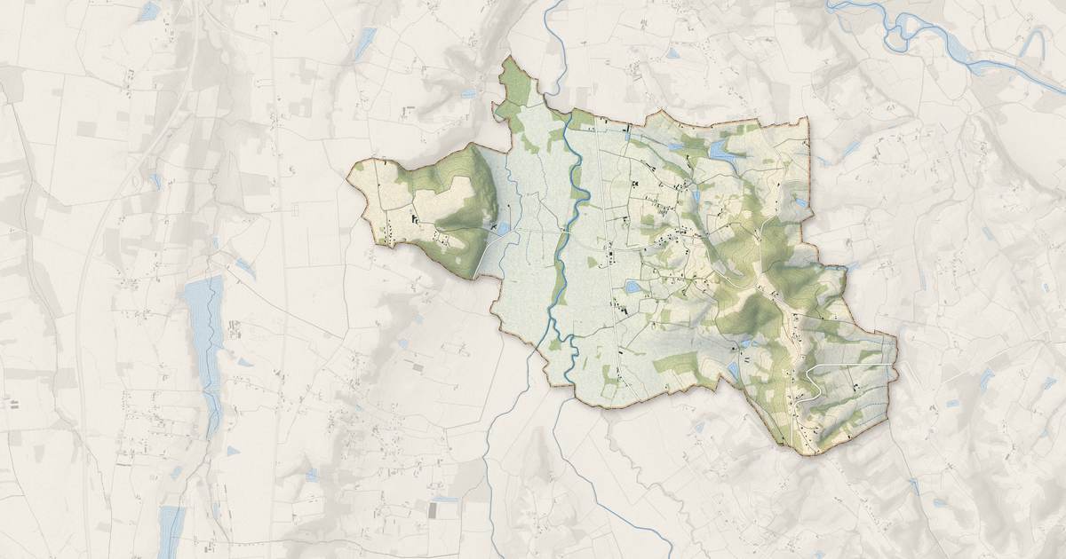 Portrait cartographique de Lannux : relief, eau, forêts, bâti et voies, calculés à partir des données de l'IGN