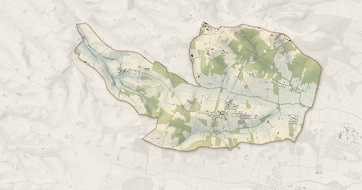 Portrait cartographique de Lias : relief, eau, forêts, bâti et voies, calculés à partir des données de l'IGN