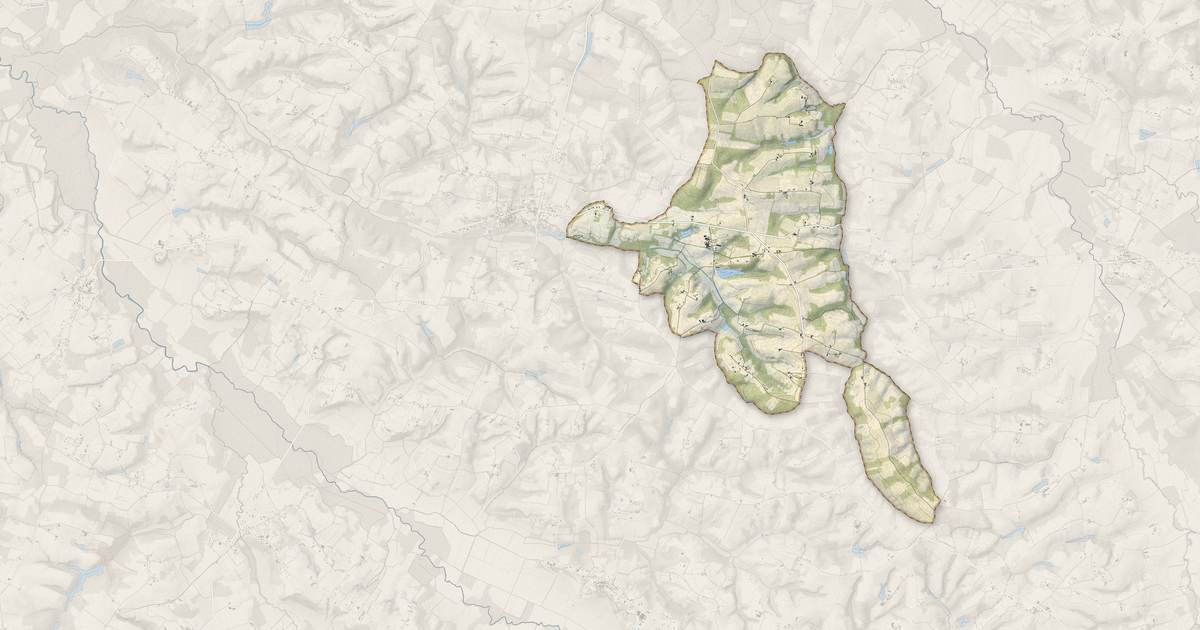 Portrait cartographique de Lias-d'Armagnac : relief, eau, forêts, bâti et voies, calculés à partir des données de l'IGN